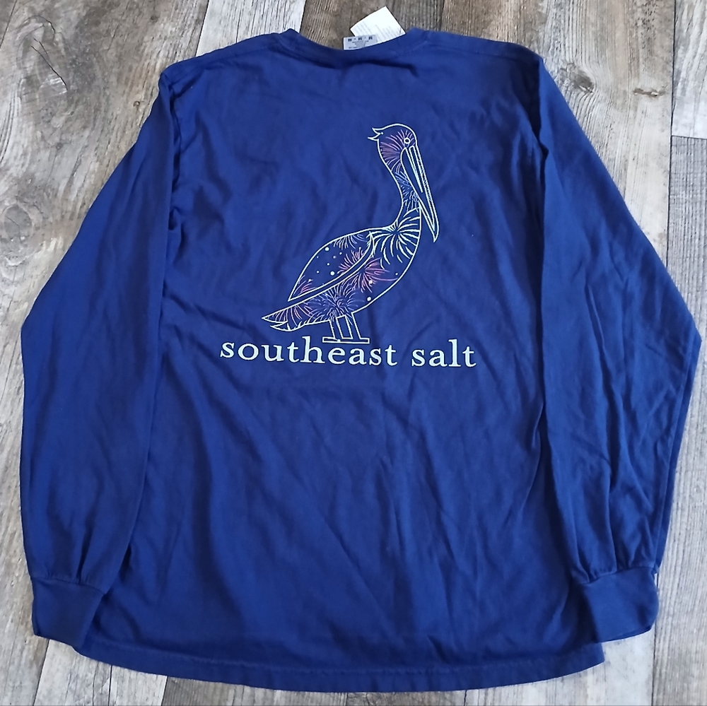Comfort Colors Navy Pelican Logo Tee